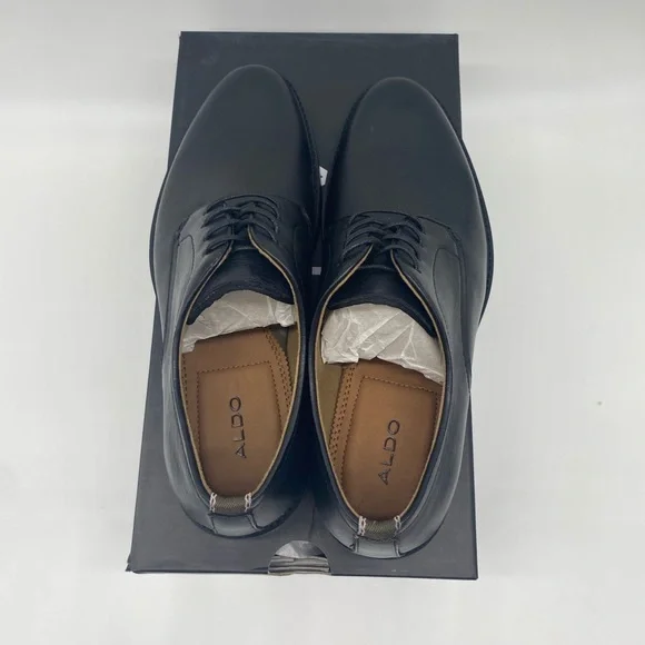 ALDO Formal Leather Men's Black Nodales - NWT - Picture 4 of 8